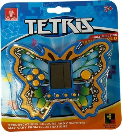 Lojë elektronike Lean Sport Tetris Butterfly, portative, për fëmijë 5+, blu