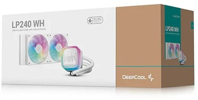 Ftohës uji Deepcool LP240 për CPU, 240mm, ARGB, i bardhë