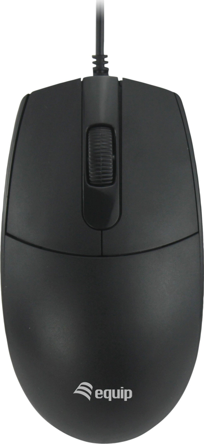 Maush optik Equip 15M, USB A, Silent Click, për dorën e majtë, i zi