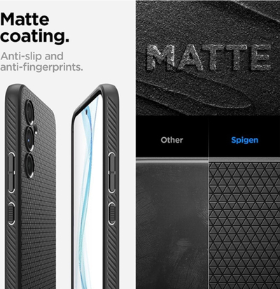 Mbulesë telefoni Spigen Liquid Air për Samsung Galaxy A54 5G, TPU, mat, e zezë