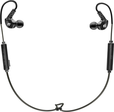 Спортски слушалки MEE Audio X6, безжични Bluetooth, куки околу увото, црни