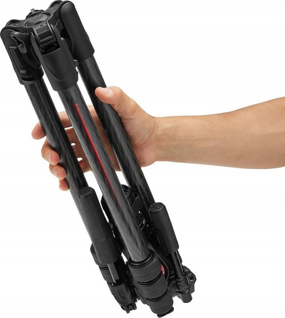 Tripod Manfrotto Befree GT PRO 3-Way, karbon, për foto video