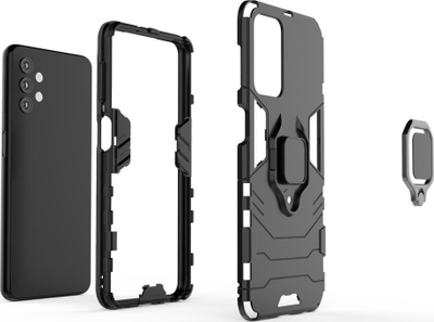 Kapak telefoni Ring Armor për Samsung Galaxy A13 5G, me magnet për mbajtëse, i fortë kundra goditjeve, i zi