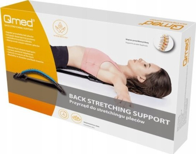 Уред за истегнување на грбот Qmed Back Stretching Support, неколку нивоа на прилагодување, цврст материјал, многубоен