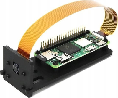 Mbajtëse kamere PiHut Pro Mini, për Raspberry Pi Zero, për kamerë zyrtare, e zezë