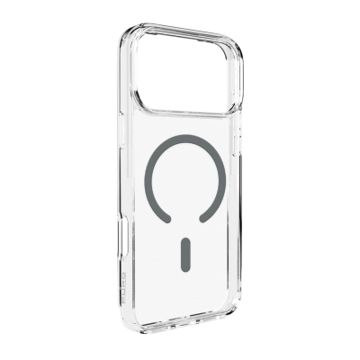 Këllëf telefoni Puro Lite MagSafe për iPhone 17 Pro, transparent, gri