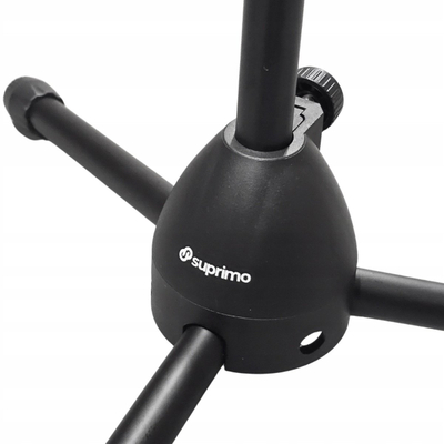 Stativ mikrofoni Suprimo SMT1, tripod dyshemeje i palosshëm, krah 44 cm, deri 80 cm, i zi