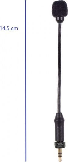 Mikrofon gooseneck BOYA BY-UM2, omnidireksional, lidhje 3.5mm TRS, i zi