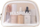 Çantë kozmetike e palosshme KS47B, organizuese, e bardhë