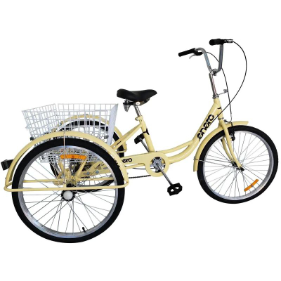 Tricikël rehabilitimi Enero 24", 3 rrota, 6 marshe Shimano, i verdhë