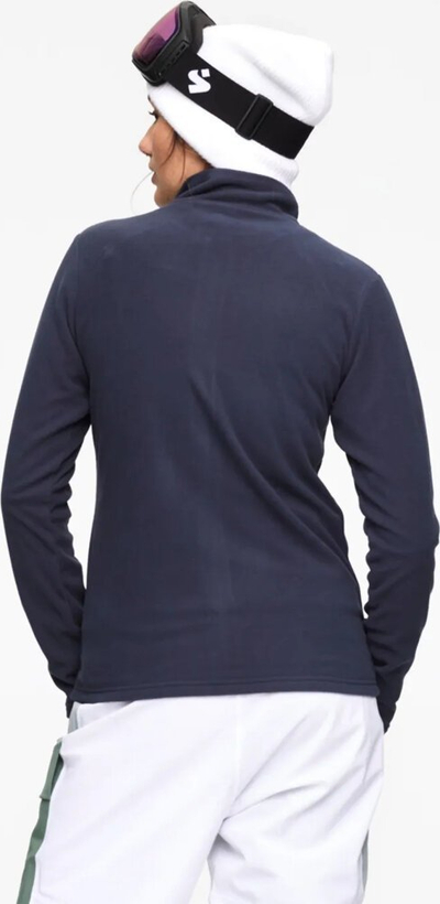 Xhaketë fleece sportive për goca Kari Traa F/Z Fleece, 100% poliester, me zinxhir komplet, blu e errët