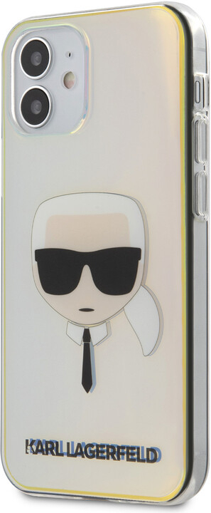 Mbrojtëse KARL LAGERFELD Head për iPhone 12 (5.4"), TPU, shumëngjyrëshe