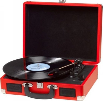 Gramafon portabël Denver VPL120, USB, valixhe vintage, i zi