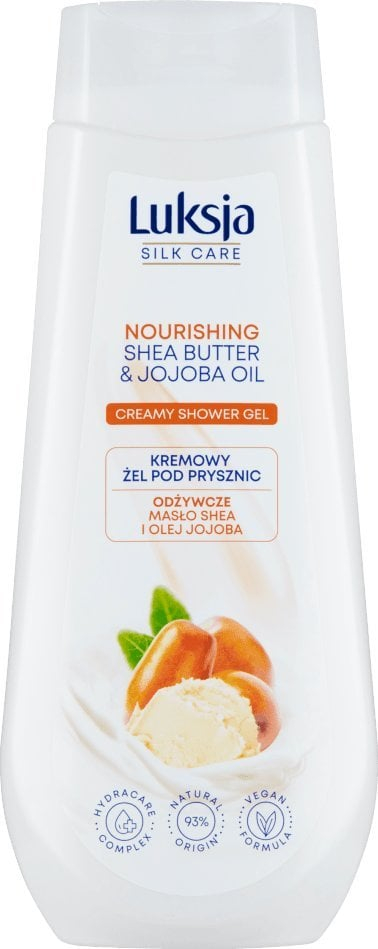 Xhel për dush Luksja Silk Care me Shea Butter dhe vaj Jojoba, 500ml