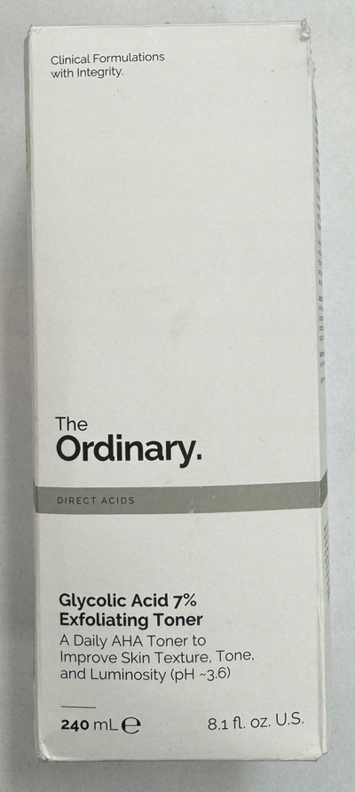 Tonik eksfoliues The Ordinary me Acid Glikolik 7%, 240ml, për fytyrë dhe skalp