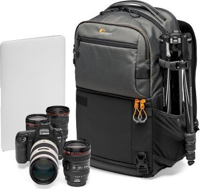 Çantë shpine për foto Lowepro Fastpack Pro BP250 AW III, për kamera DSLR, gri