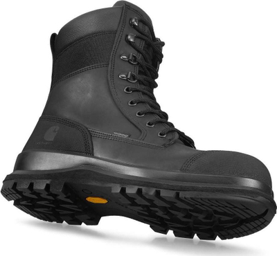 Çizme pune Carhartt High Work, 8", të papërshkueshme nga uji, të zeza