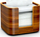 Dispenser pecetash Tork Image Line Xpressnap N10, për tavolinë, dru walnut, kafe