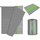 Thes fjetje dopio NILS Camp NC2011, 250 g/m², -2°C deri 12°C, gri me jeshile