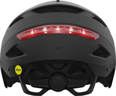 Helm biçiklete Giro Escape Mips, me LED, me Mips, gri