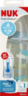 Шише NUK First Choice+, 300 ml, термо индикатор, сино