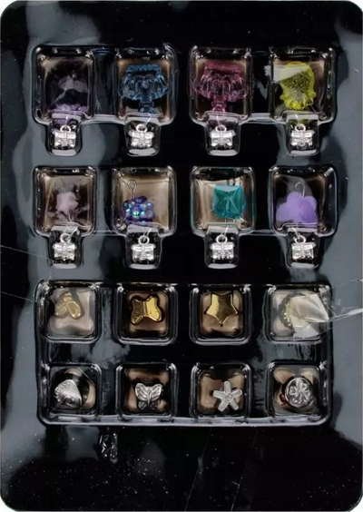 Set lodrash bizhuteri Mega Creative Jewellery Collection, për byzylykë edhe varse, me kuti, rozë