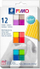Set argjilë modeluese Fimo Thermosetting Clay, 12 ngjyra, 25g