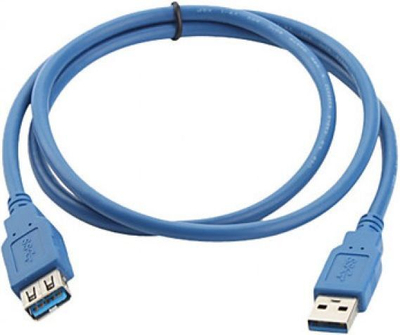 Kабел USB Techly ICOC-U3-AA-10-EX, USB-A во USB-A, 1 m, USB 3.0, сина