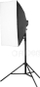 Set ndricimi studio FreePower Softbox, trip metalik, drite e bardhe