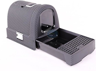 Curver Покриена Кутија за Мачкино Тоалет, Anthracite