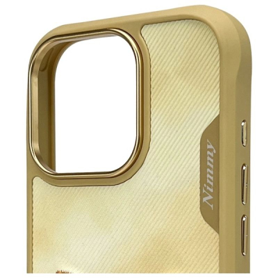 Kapak telefoni Nimmy Big Eyed Pet 2.0 Cat për iPhone 16 Pro, 6.3", khaki