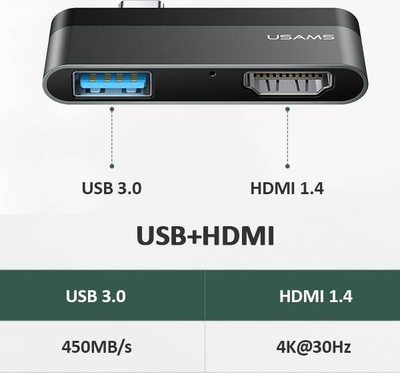 Përshtatës / Replikator Usams USB-C Station