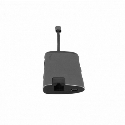 Hub USB C Verbatim 49142, Multiport, USB 3.0, HDMI, RJ45, gri
