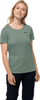 Bluzë teknike për goca Jack Wolfskin Tech Tee W, me mëngë të shkurtra, dekolte rreth, jeshile