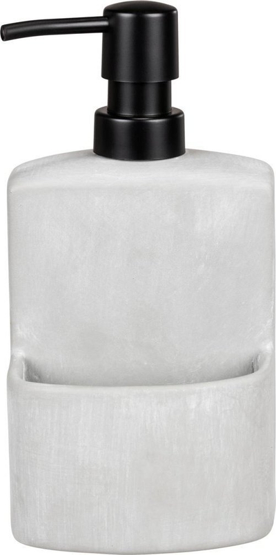 Dispenser për deterdjent enësh WENKO Festival Concrete, 380 ml, me vend për ruajtje, gri
