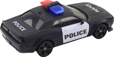 Makina lodër policie me telekomandë Drift Sports Car, 4WD, goma ndërruese, e bardhë blu