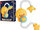 Loje me uj per vaska LeanToys Duck Duckling, me bateri, me dush uji, shumengjyroshe