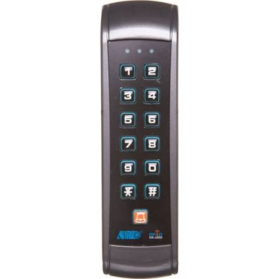 Bravë elektronike ARD DK-390, tastierë me kod, lexues karte RFID, IP55, gri