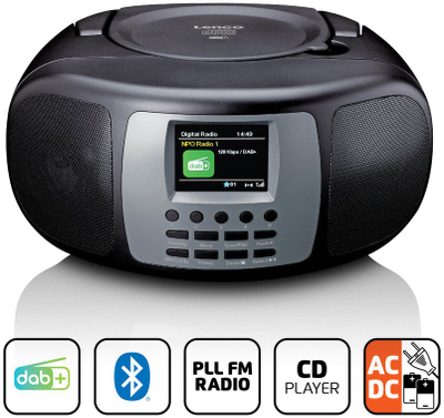 Boombox Lenco SCD-860, radio DAB+/FM, Bluetooth, i zi