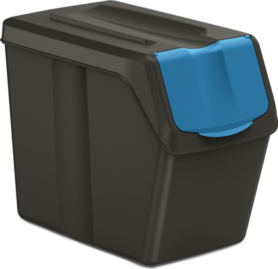 Set koshash plehrash SORTIBOX Recycled, 3 copë, 4x20L, të zinj