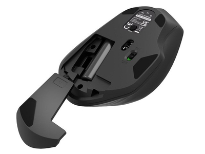 Set tastierë dhe maus Natec Octopus 2, Bluetooth + 2.4GHz, 1600 DPI, i zi