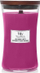 Свеќа WoodWick Wild Berry and Beets, форма песочен часовник, 180 часа горење, црвена
