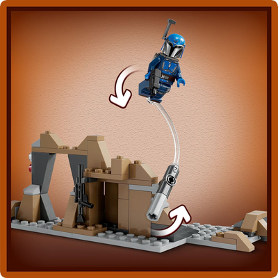 Set lodër LEGO Star Wars Ambush on Mandalore Battle Pack, ndërtim kreativ, për fëmijë