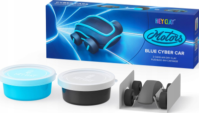 Set modelues Hey Clay Cyber Car, 70g, lodër makine, blu