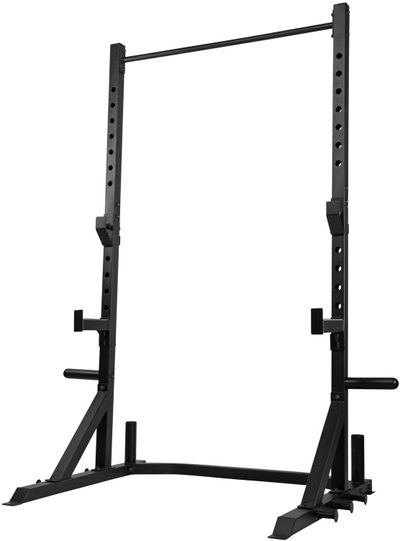 Power rack VirtuFit Power Rack, me shufër për tërheqje, strukturë çeliku, e zezë
