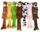 Lodër pelushi Party Pets Furry Toys, 75cm, shumëngjyrëshe