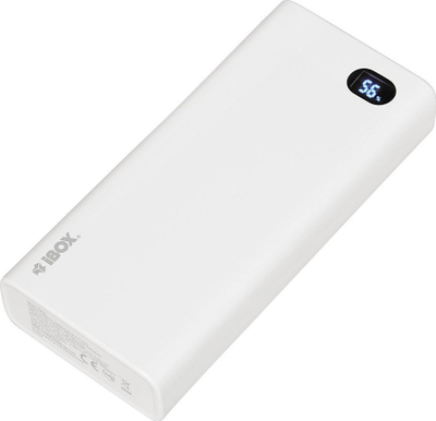 Надворешна батерија iBOX PB20, 20000mAh, Power Delivery 3.0, бела