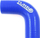 Tub silikoni kënd 90° TurboWorks, 38mm, blu
