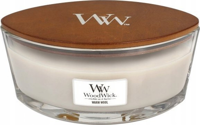 Qiri WoodWick Warm Wool Ellipse, 9.2cm x 19.1cm x 12.1cm, gri
