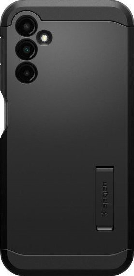 Mbulesë telefoni Spigen Tough Armor për Samsung Galaxy A14 LTE, mbrojtje e fortë, me mbështetëse, e zezë